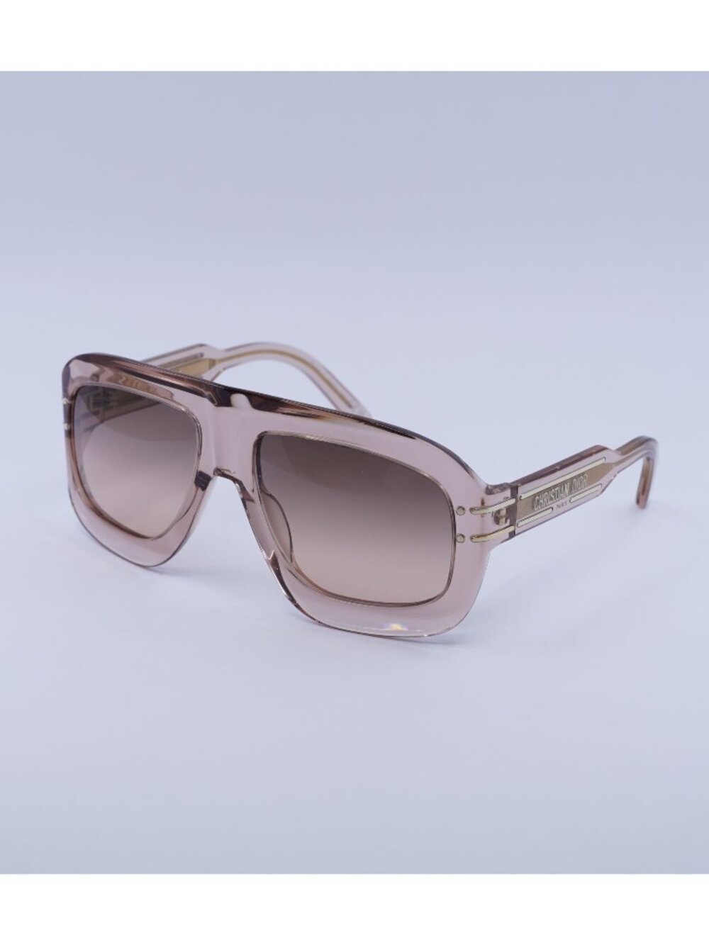 Dior DIORSIGNATURE M1U 40F1 Sunglasses Pink Aviator Frame, Roviex Lenses